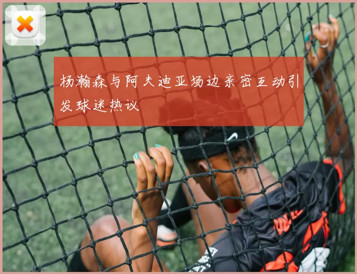 杨瀚森与阿夫迪亚场边亲密互动引发球迷热议